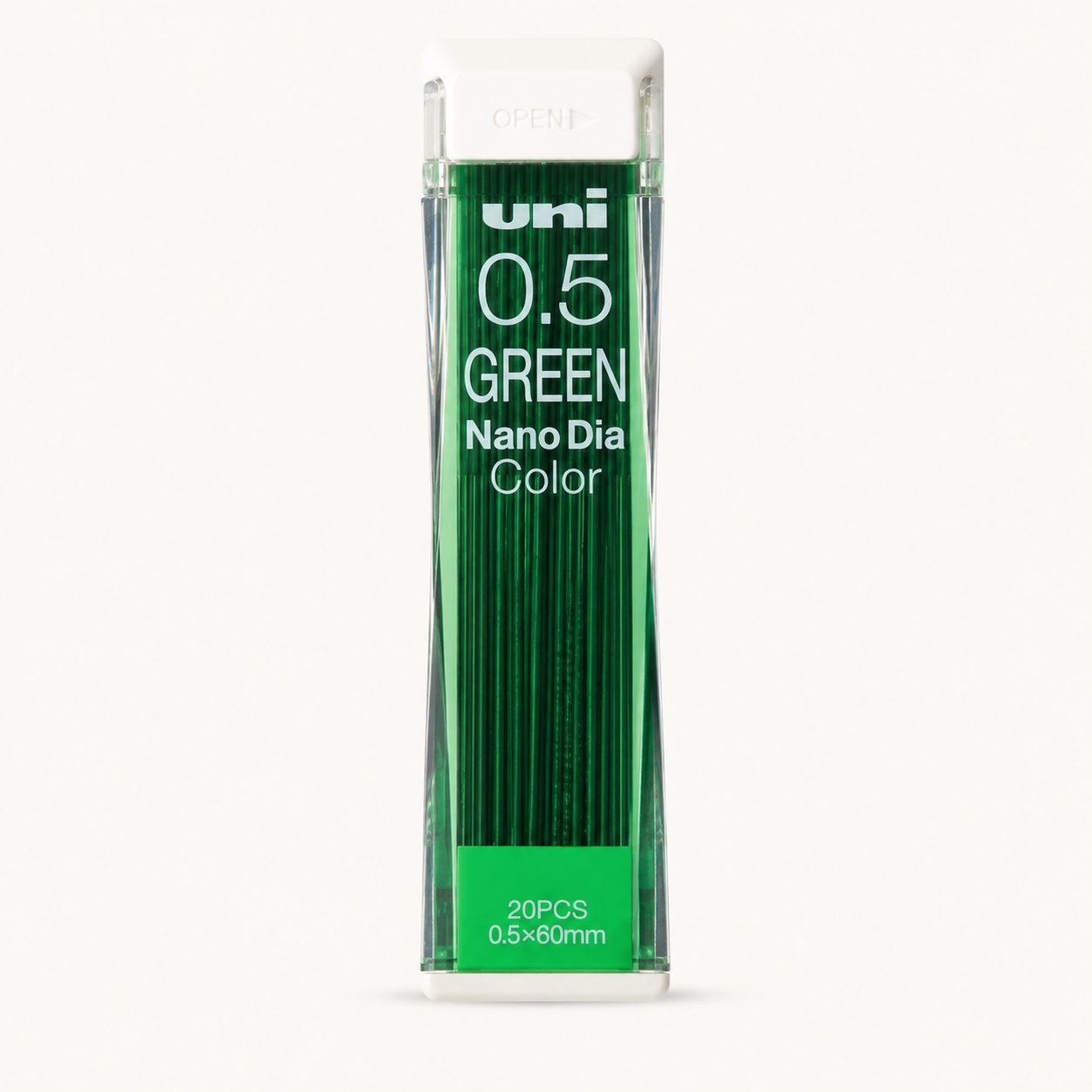 Nano Dia Mechanical Pencil Lead 0.5mm – Green | Uni (Japan)