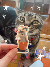 Load image into Gallery viewer, Cat in Pot Sticker | Rachele Cromer (OK)