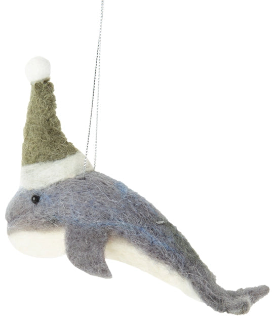 Felt Orca Whale Ornament | Silver Tree Home & Holiday (NY)