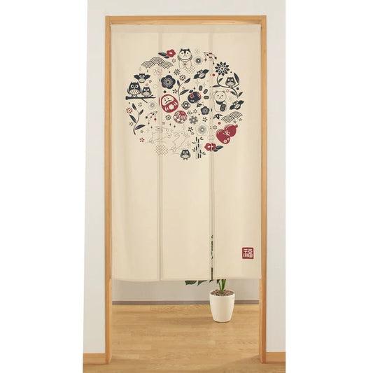 Manekineko Daruma Noren Curtain (Japan)