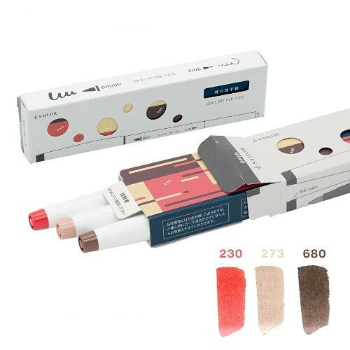 Dual Tip Ink Pen Set | Dawn Horizon | Sailor (Japan)