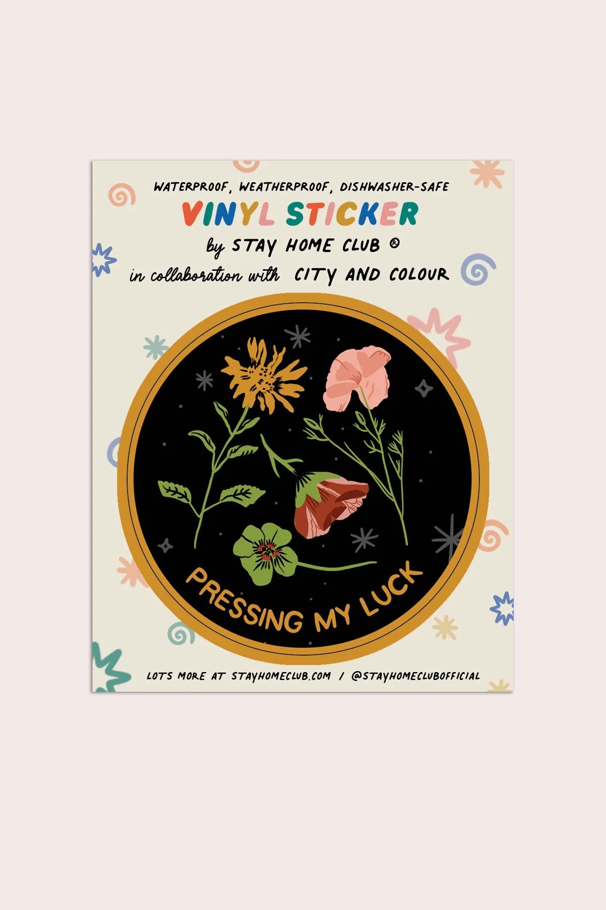 Pressing My Luck Vinyl Sticker | SHC x City and Colour