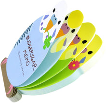 Load image into Gallery viewer, Budgerigar Memo Pad | Greeting Life (Japan)
