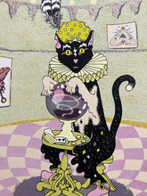 Load image into Gallery viewer, Psychic Cat Screen Print | Daria Tessler (OR)