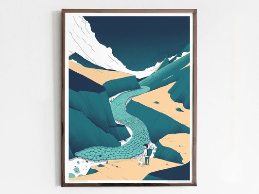 Standing On the Shores Screen Print | Alex Hanke (Hamburg)