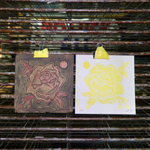 Load image into Gallery viewer, Rose Linocut Print | Tattoo Flash Series | Luke Martin (MD)