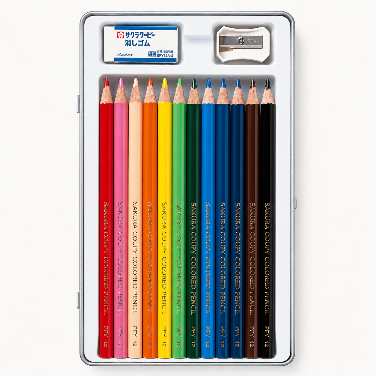 Coupy Colored Pencil Set of 12 | Sakura (Japan)