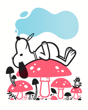 Load image into Gallery viewer, Portrait of the Artist En Repose Screenprint | The Little Friends of Printmaking (CA)