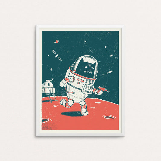 Space Cat Screenprint | Factory 43 (WA)