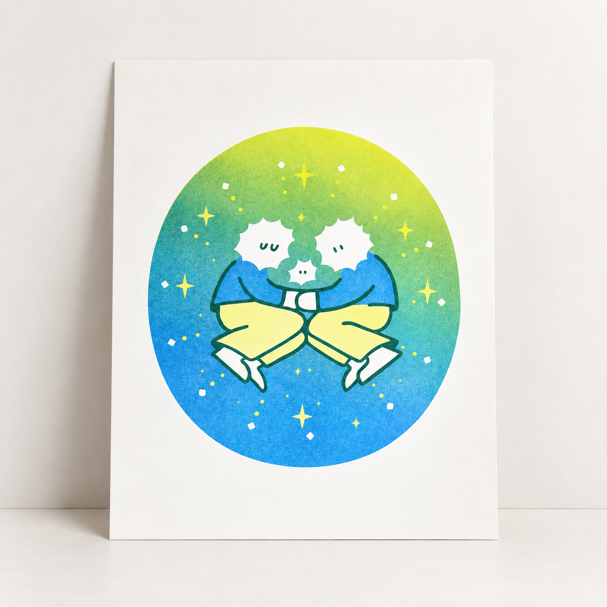 Star Cluster Risograph Art Print | Pencil and Post (WA)