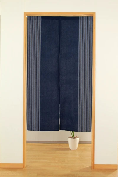 Indigo Chitose Striped Noren Curtain | Narumi (Japan)