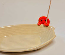 Load image into Gallery viewer, Ceramic Takoyaki Serving Boat | Decole (Japan)