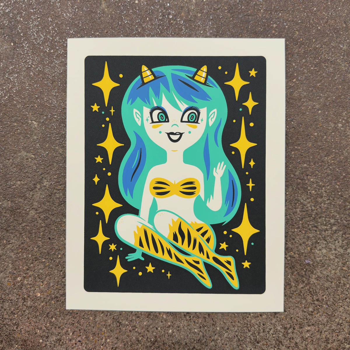 Hello, Darling! screenprint photographed at We Are 1976 in Dallas