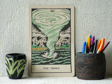 Load image into Gallery viewer, The Tower Risograph Print | Sarah Welch (TX)