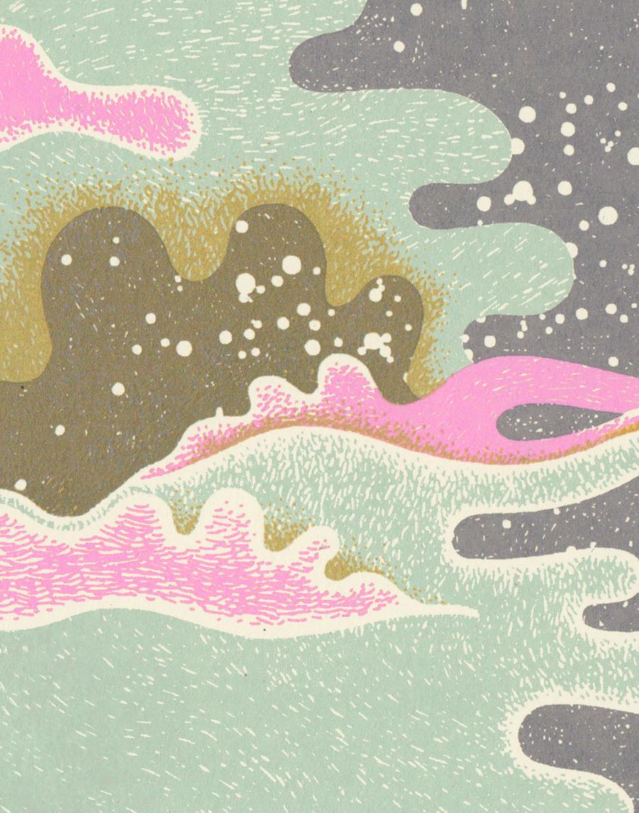 Unicorn and Ghost Screen Print | Daria Tessler (OR)