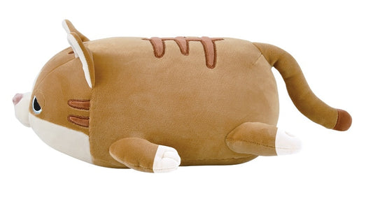 Wheat the Tabby Cat Marshmallow Plush Bolster | Livheart (Japan)