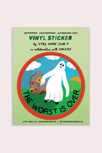 Load image into Gallery viewer, The Worst Is Over Vinyl Sticker | SHC x Cursive