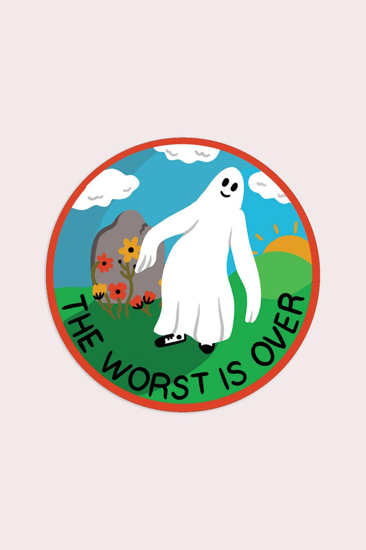 The Worst Is Over Vinyl Sticker | SHC x Cursive