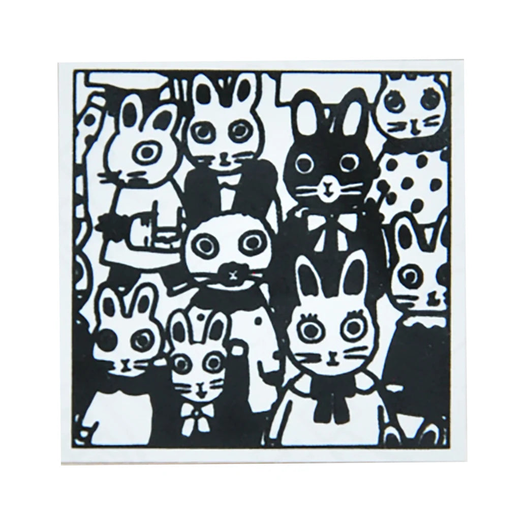 Gyu Rabbit Connecting Rubber Stamp | SANBY x Yumi Kitagishi (Japan)