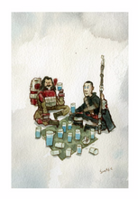 Load image into Gallery viewer, Friends Forever and a Blanket by Scott Campbell (Cal) | 5x7