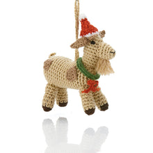 Load image into Gallery viewer, Barnyard Christmas Goat Ornament