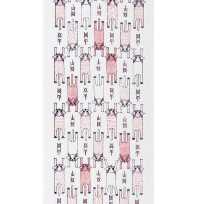 Pink Cats Tea Towel
