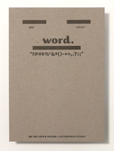 Load image into Gallery viewer, Word. Letterpress Notecard | We Are 1976 (TX)