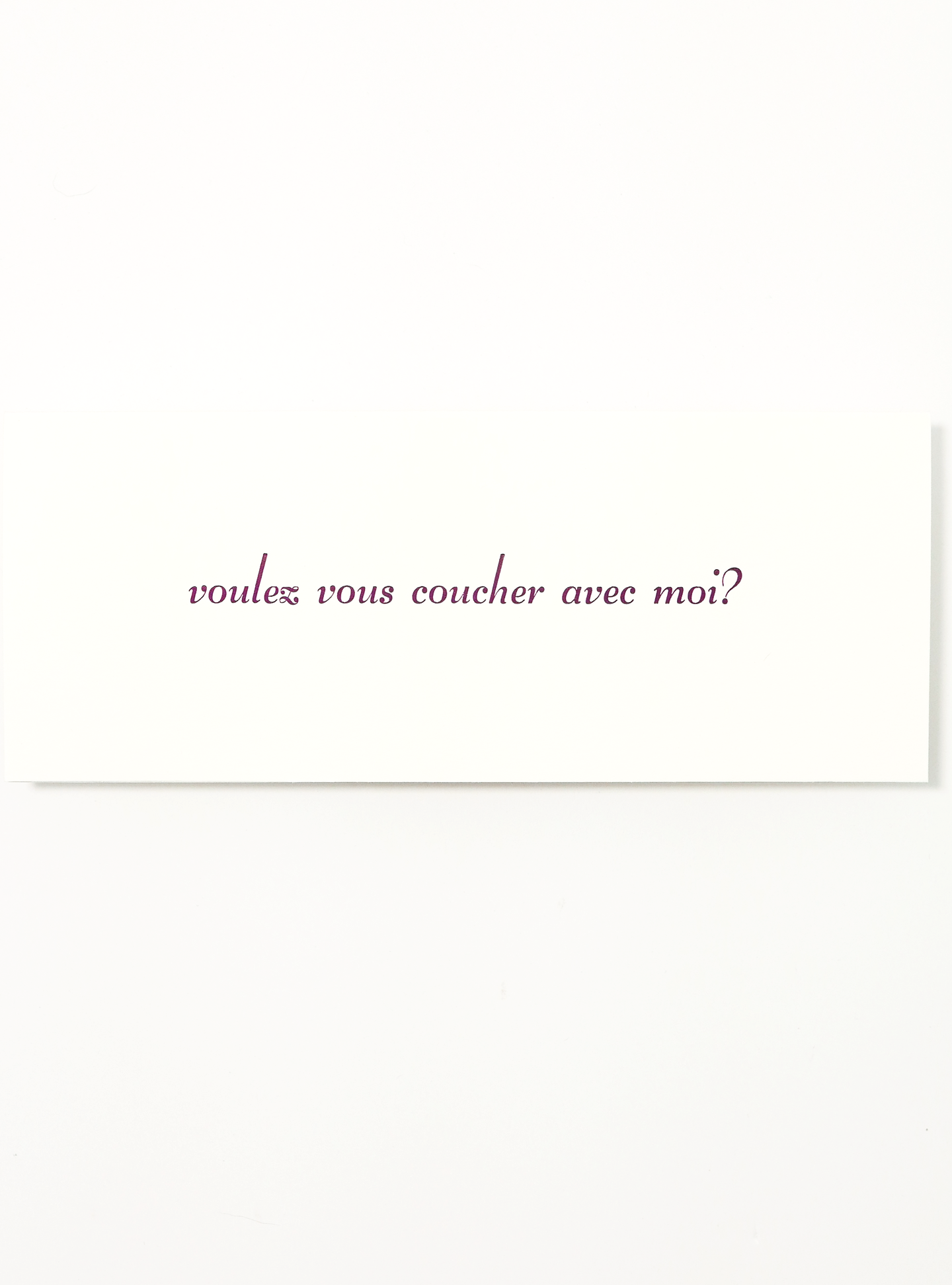 Voulez Vous Card