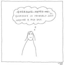 Load image into Gallery viewer, BAD DAY Letterpress Print | Liana Finck (NY)