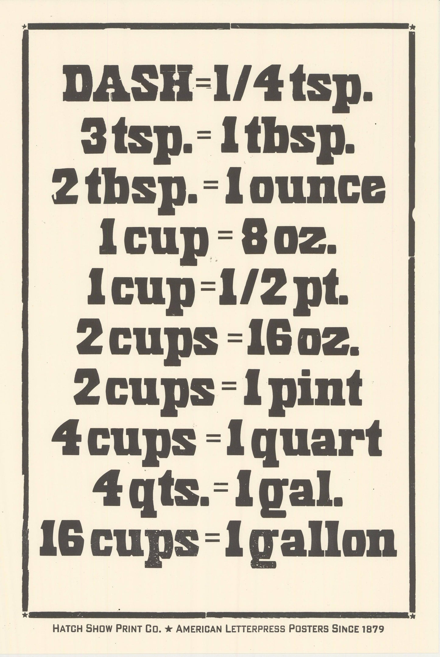 Measurements | Hatch Show Print (TN)