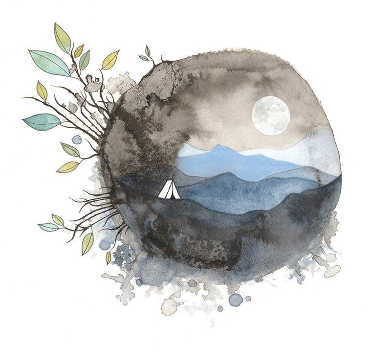 The Mountains Are Calling | Melissa Moss (NC) | 8.5x11