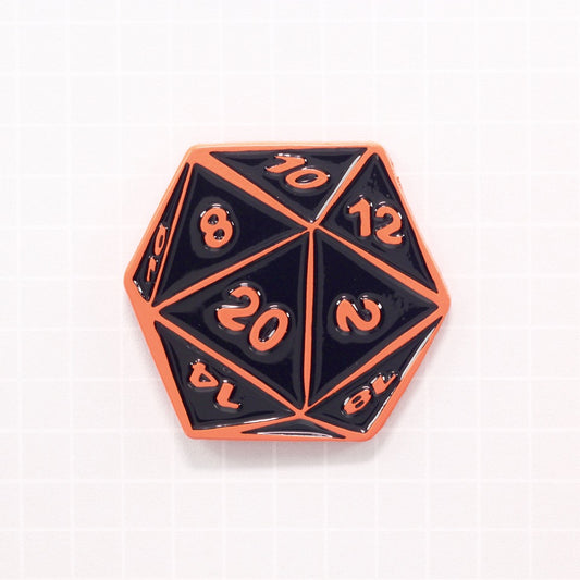 D20 Dice Enamel Pin | 1980 Who