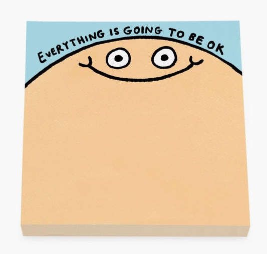 Going To Be OK Sticky Note Pad | Gemma Correll (UK)