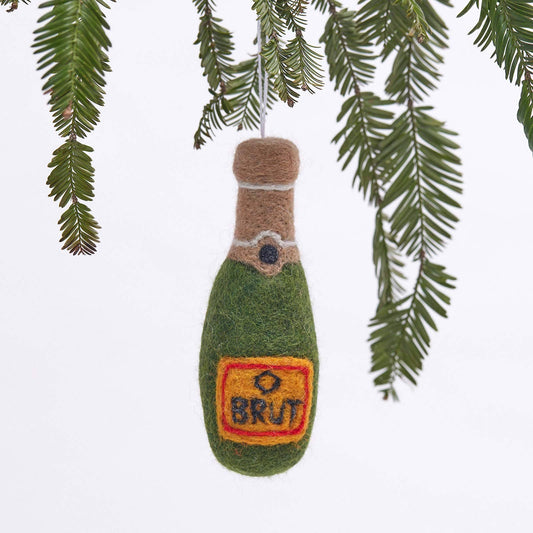 Champagne Wool Felt Ornament