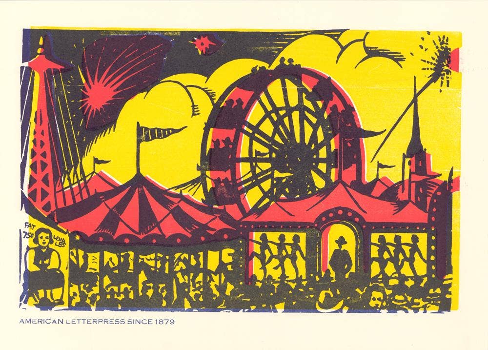 Ferris Wheel Window Card | Hatch Show Print (TN)