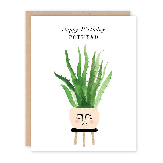 Pothead Birthday Card | Alisa Bobzien (MI)