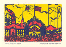 Load image into Gallery viewer, Midway Window Card | Hatch Show Print (TN)
