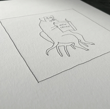 Load image into Gallery viewer, Old Dog New Tricks Letterpress Print | Liana Finck (NY)