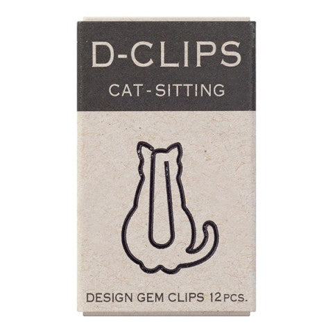 D-Clips Mini Box| Sitting Cat | Midori (Japan)