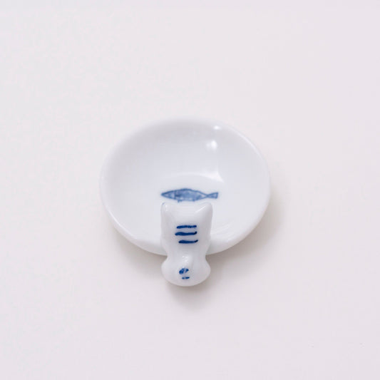 Ceramic Cat & Fish Soy Dish