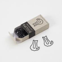 Load image into Gallery viewer, Sitting Cat D-Clips Mini Box | Midori (Japan)