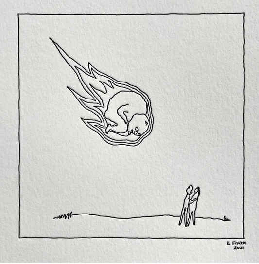 Baby Asteroid Letterpress Print | Liana Finck (NY)