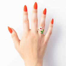 Load image into Gallery viewer, Ace of Hearts & Snake Ring | Yellow Owl Workshop (CA)