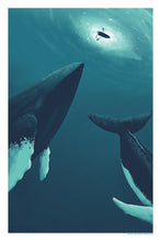 Load image into Gallery viewer, Hero Whales II by Alex Hanke (hamburg) | A2
