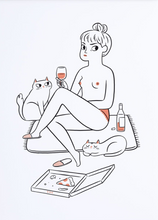 Load image into Gallery viewer, Night In Art Print | Julia Bereciartu