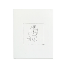 Load image into Gallery viewer, Old Dog New Tricks Letterpress Print | Liana Finck (NY)