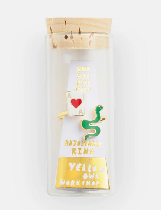 Ace of Hearts & Snake Ring | Yellow Owl Workshop (CA)