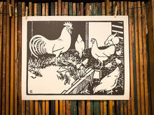 Load image into Gallery viewer, Barnyard Chickens | Hatch Show Print (TN)