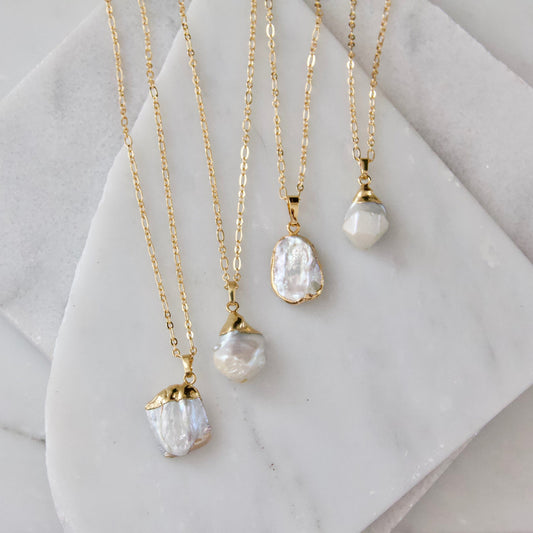 Natural Pearl Necklace | Mesa Blue (TX)