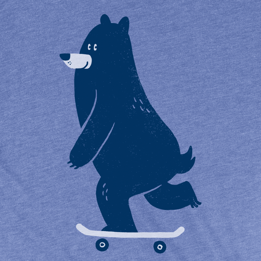 Skateboarding Bear Tee by Factory 43 (WA)